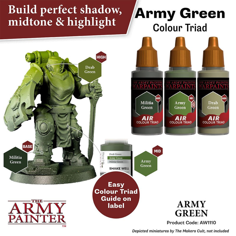 Warpaints Air: Army Green ( AW1110 )