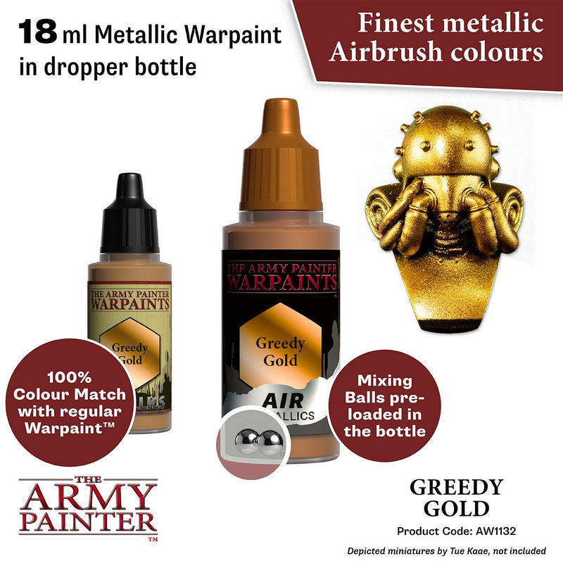 Warpaints Air Metallics: Greedy Gold ( AW1132 )