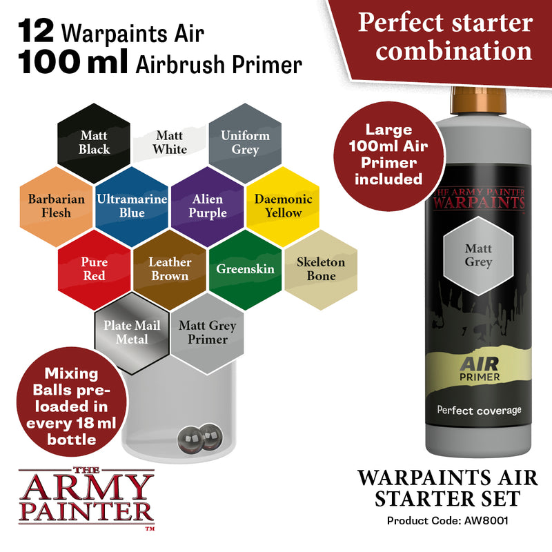 Army Painter Warpaints Air Starter Set ( AW8001 )