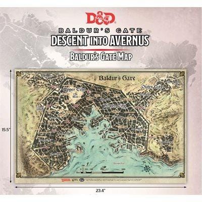 D&D: Game Mat - Baldur's Gate Map