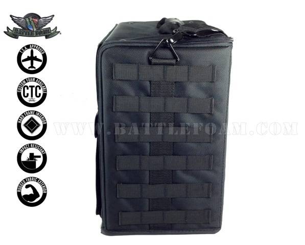 Battlefoam Bag PACK 432 Pluck Foam Molle Horizontal Load Out Black (BF-BB432MB-PFH)