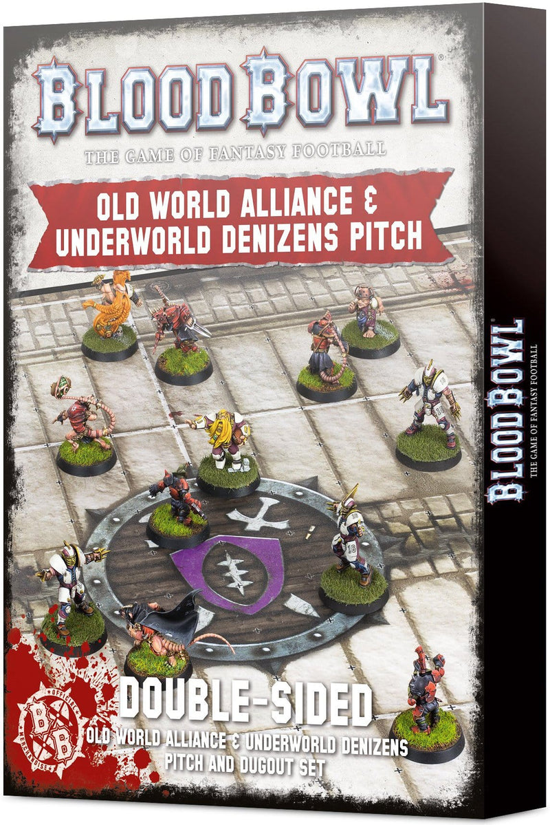 Blood Bowl Pitch - Old World & Underworld Pitch & Dugouts ( 200-80-N )