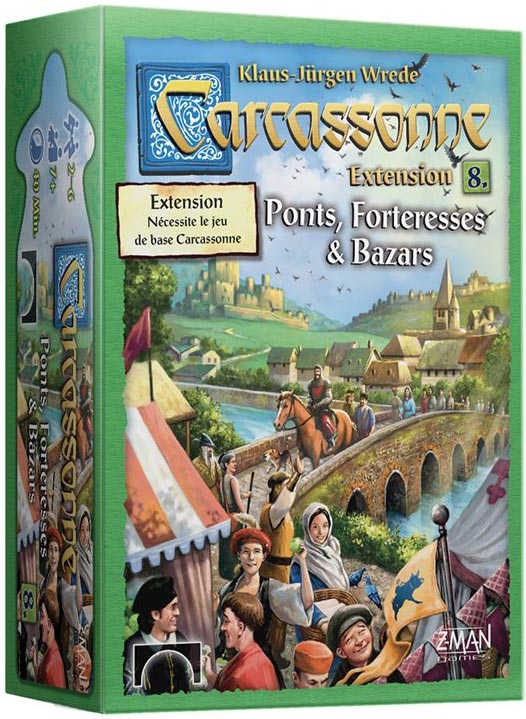 Carcassonne: Exp 8 - Ponts, Forteresses & Bazars