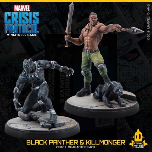Marvel Crisis Protocol - Black Panther & Killmonger ( CP07 ) - Used