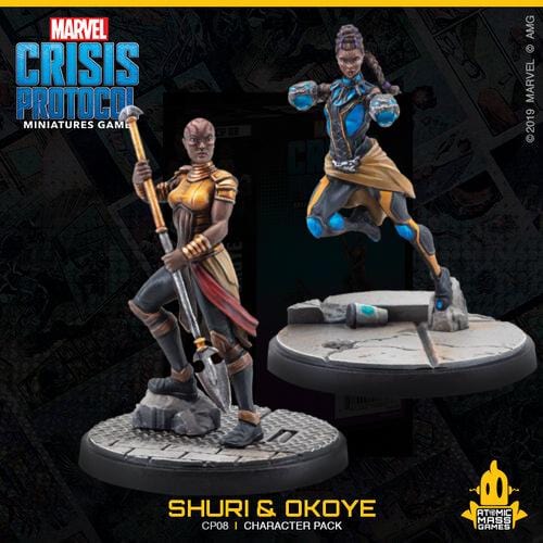 Marvel Crisis Protocol - Shuri & Okoye ( CP08 ) - Used