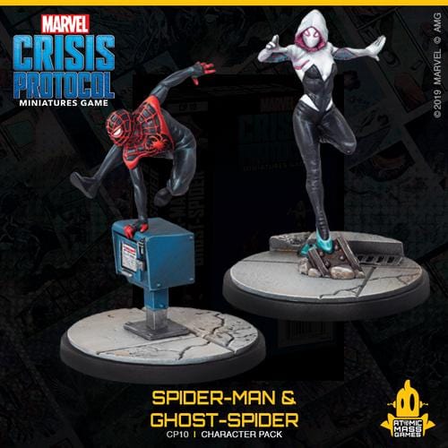 Marvel Crisis Protocol - Spider-Man & Ghost-Spider ( CP10 ) - Used