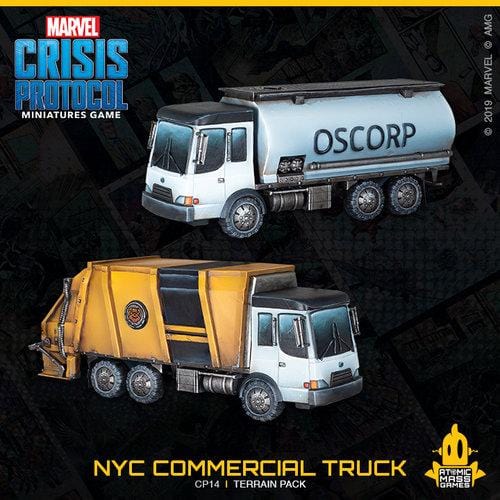 Marvel Crisis Protocol - Garbage Truck / Chemicle Truck ( CP14 ) - Used