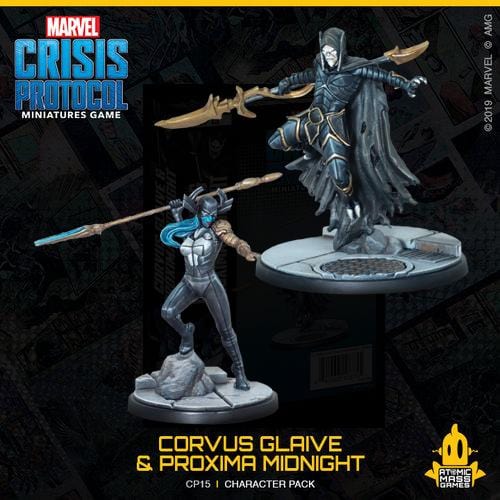 Marvel Crisis Protocol - Corvus Glaive & Proxima Midnight ( CP15 ) - Used