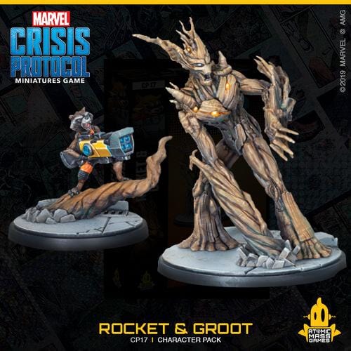 Marvel Crisis Protocol - Rocket & Groot ( CP17 ) - Used