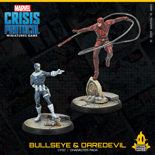 Marvel Crisis Protocol - Bullseye & Daredevil ( CP30 ) - Used