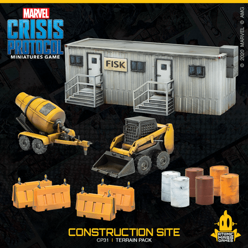 Marvel Crisis Protocol - NYC Construction Site Terrain Pack ( CP31 ) - Used