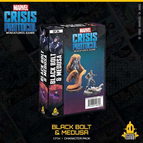 Marvel Crisis Protocol - Black Bolt & Medusa ( CP34 )