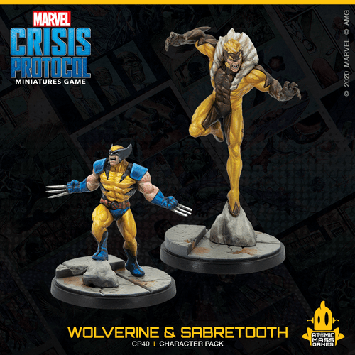 Marvel Crisis Protocol - Wolverine & Sabretooth ( CP40 )