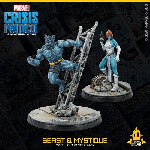 Marvel Crisis Protocol - Mystique & Beast ( CP43 ) - Used