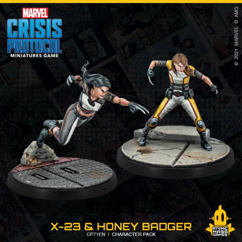Marvel Crisis Protocol - X-23 & Honey Badger ( CP71 )