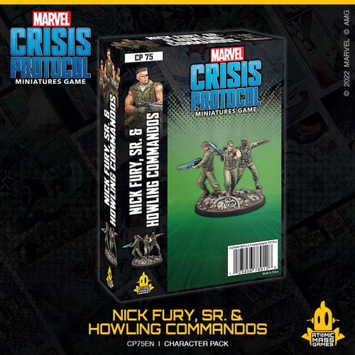 Marvel Crisis Protocol - Nick Fury Sr & the Howling Commandos ( CP75 )