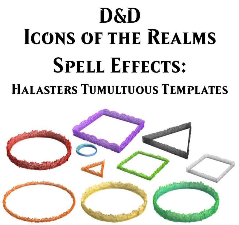D&D Icons of the Realms: Spell Effects - Halaster's Tumultuous Templates (96013)