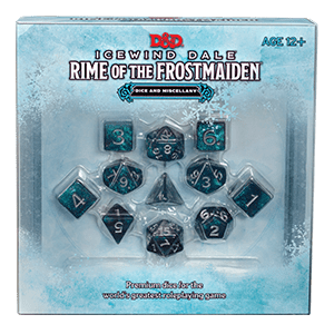 D&D Icewind Dale - Rime of the Frostmaiden Dice and Miscellany