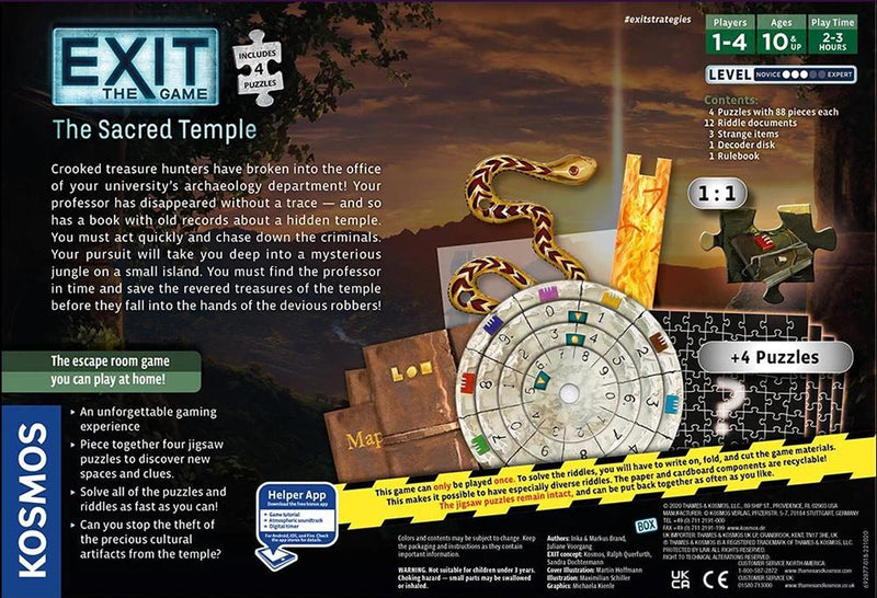 Exit - The Sacred Temple (Level 3 with Puzzle)