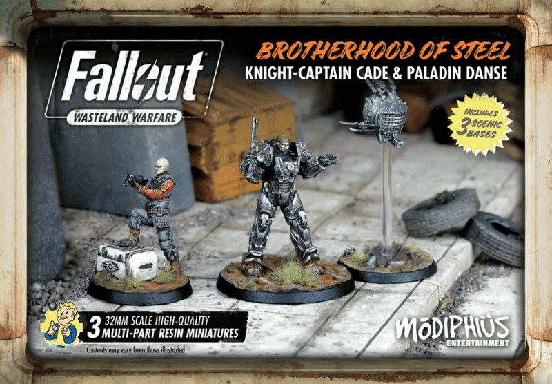 Fallout Wasteland Warfare: Brotherhood of Steel Knight-Captain Cade & Paladin Danse
