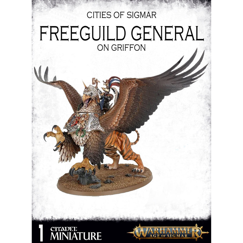 Cities of Sigmar Freeguild General / Battlemage on Griffon ( 86-18-W ) - Used