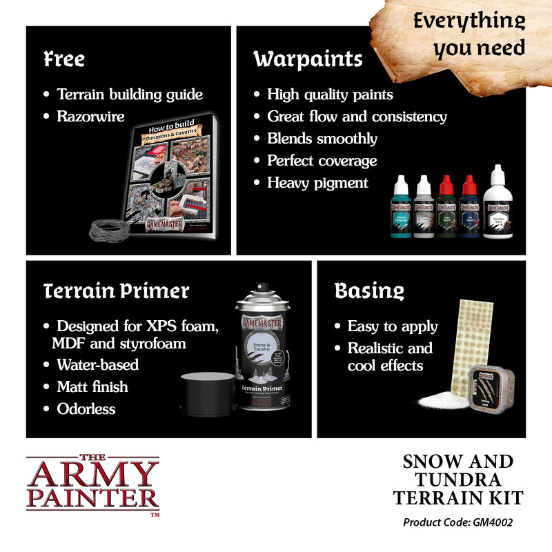 Army Painter Gamemaster - Snow & Tundra Terrain Kit ( GM4002 )