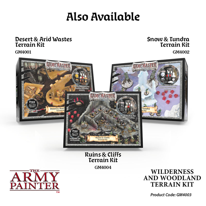 Army Painter Gamemaster - wilderness & Woodland Terrain Kit ( GM4003 )