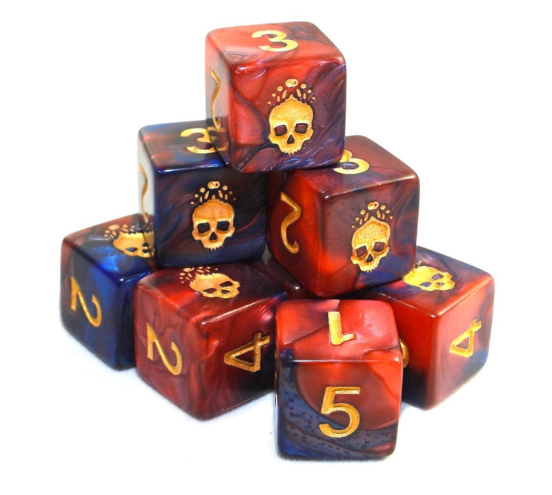 Elder Dice - 9 D6 The Mark of Necronomicon - Blood and Magick (ED6-N11)