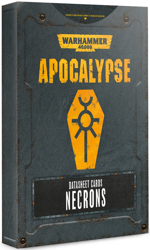 Apocalypse Datasheets Necrons ( 49-24-N ) - Used