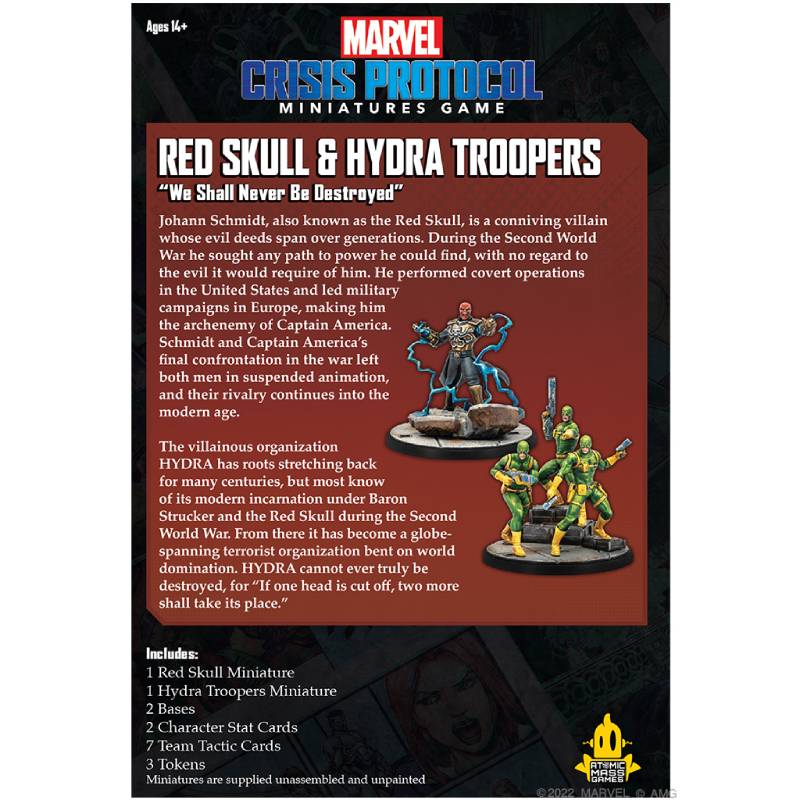 Marvel Crisis Protocol - Red Skull & Hydra Troops ( CP74 )