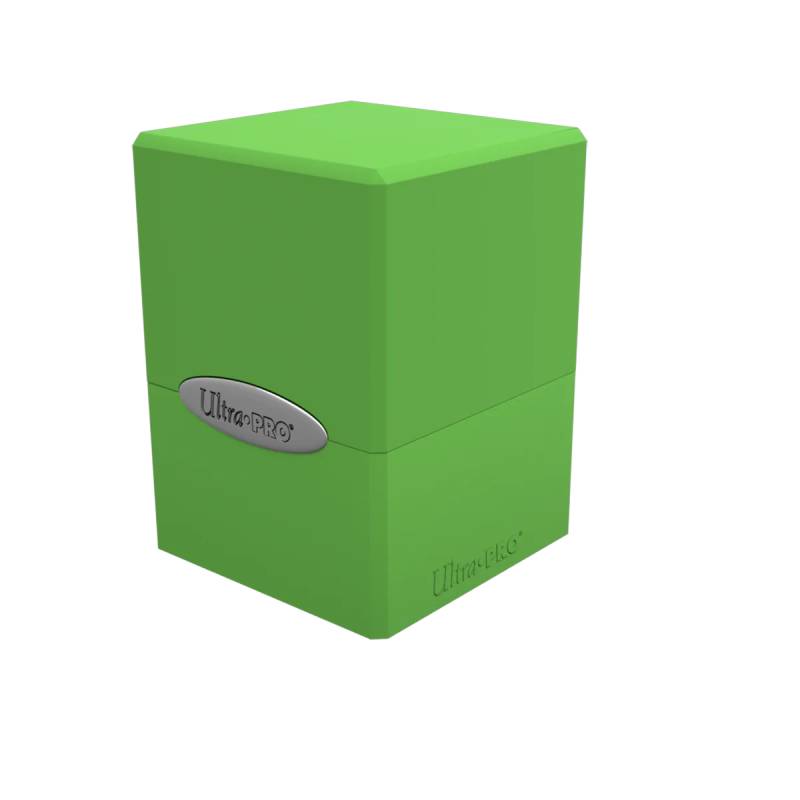 Deck Box: Lime green Satin Cube (100ct)