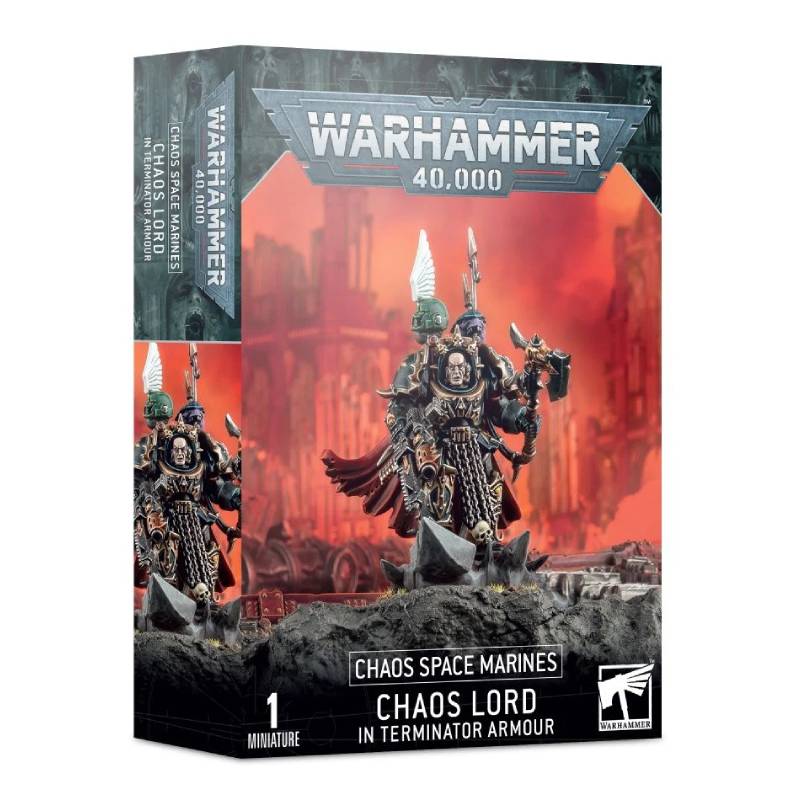 Chaos Space Marines Chaos Lord in Terminator Armour ( 43-12 )