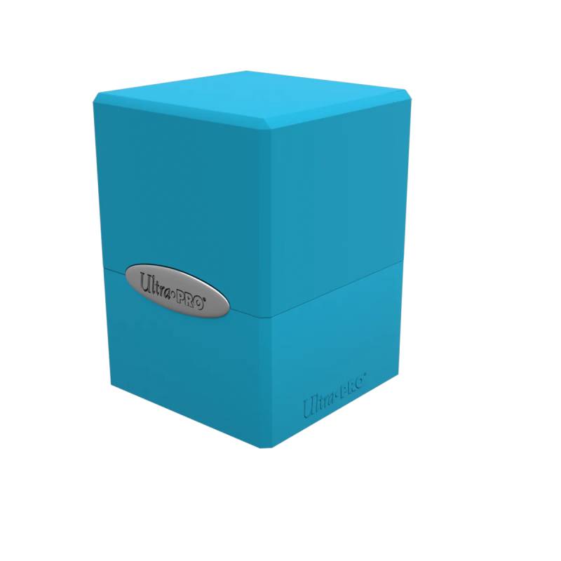 Deck Box: Sky blue Satin Cube (100ct)