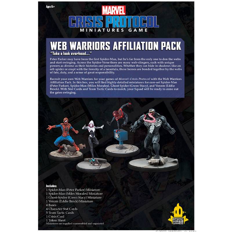 Marvel Crisis Protocol - Web Warriors Affiliation Pack ( CP146 )