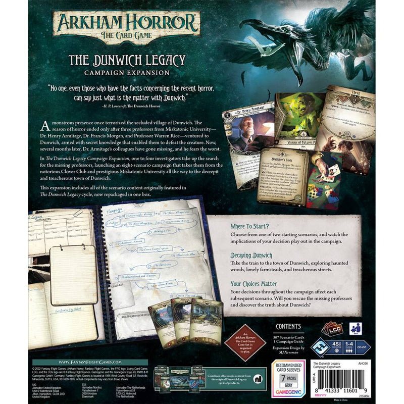Arkham Horror LCG - The Dunwich Legacy: Campaign Expansion