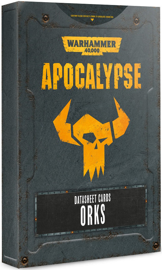 Apocalypse Datasheets Orks ( 50-52-N ) - Used
