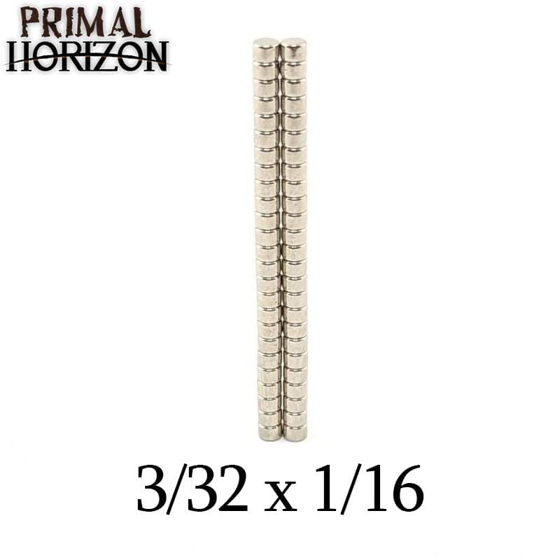 Primal Horizon Magnets - 3/32" x 1/16" Disc Magnets (50)
