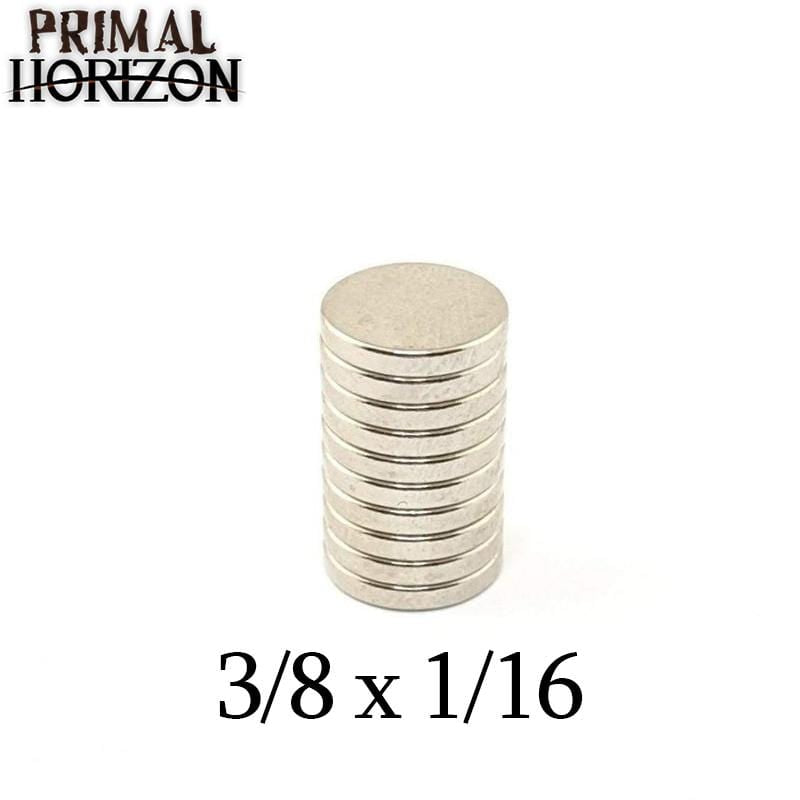 Primal Horizon Magnets - 3/8" x 1/16" Disc Magnets (10)