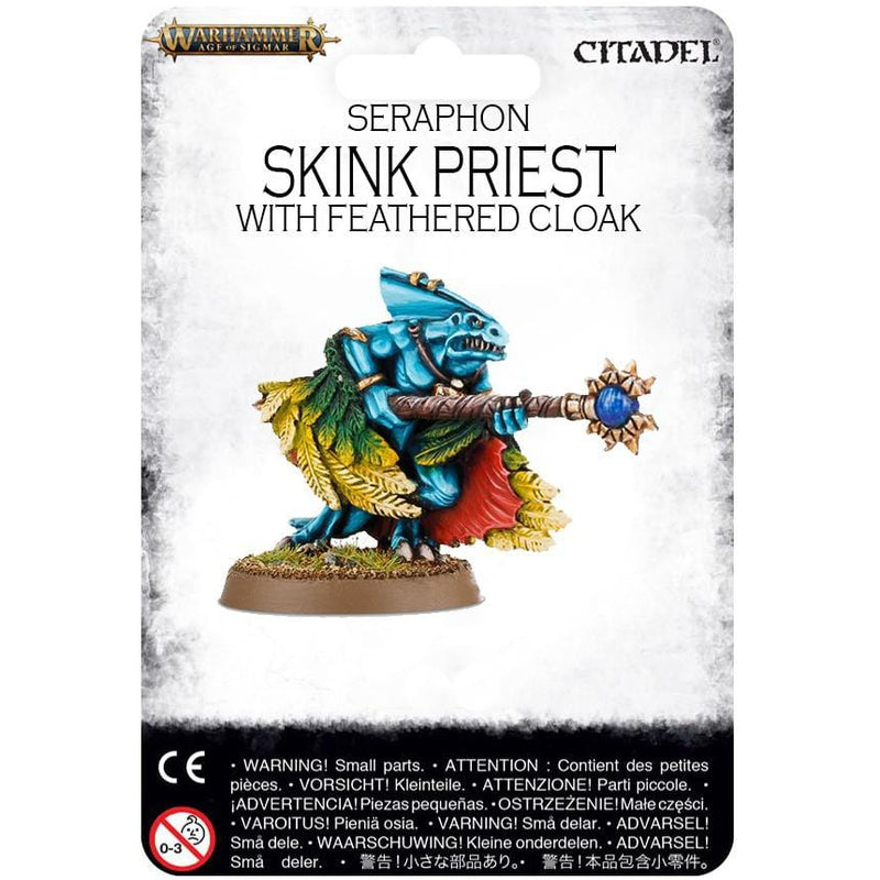 Seraphon Skink Priest with Feathered Cloak (Metal) ( 8016-MR ) - Used