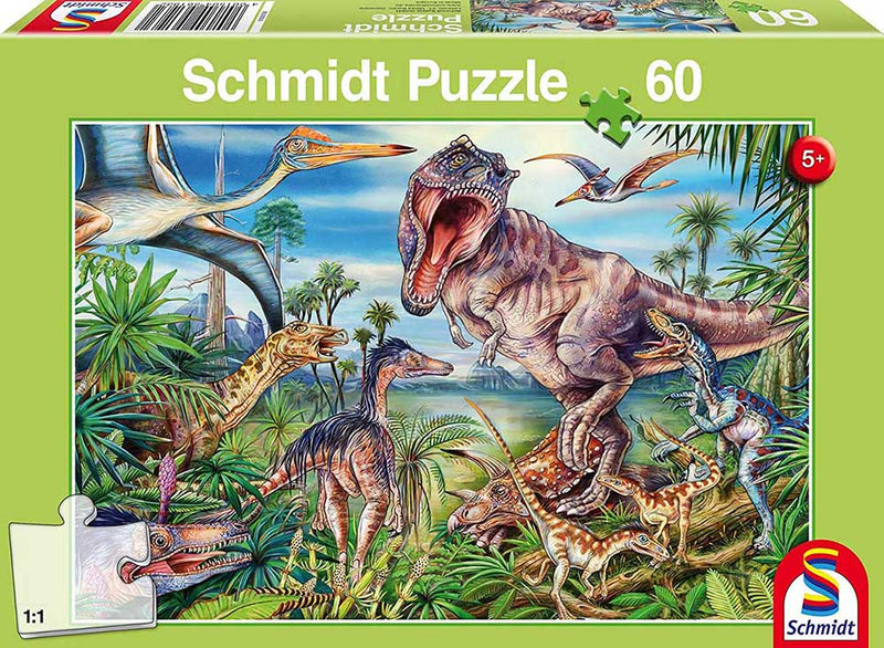 Schmidt Puzzle Child 60 Amongst the Dinosaurs