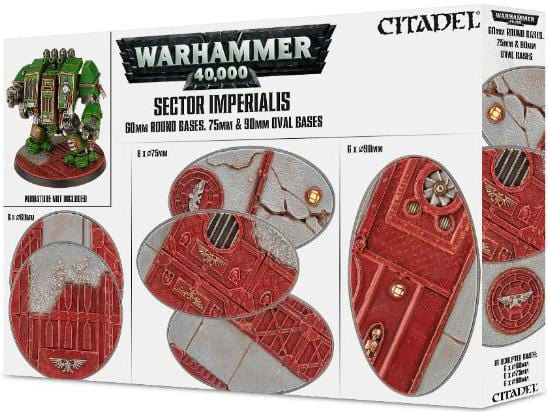 Citadel Sector Imperialis Round Bases 60mm & Oval Bases 75mm & 90mm ( 66-93 )