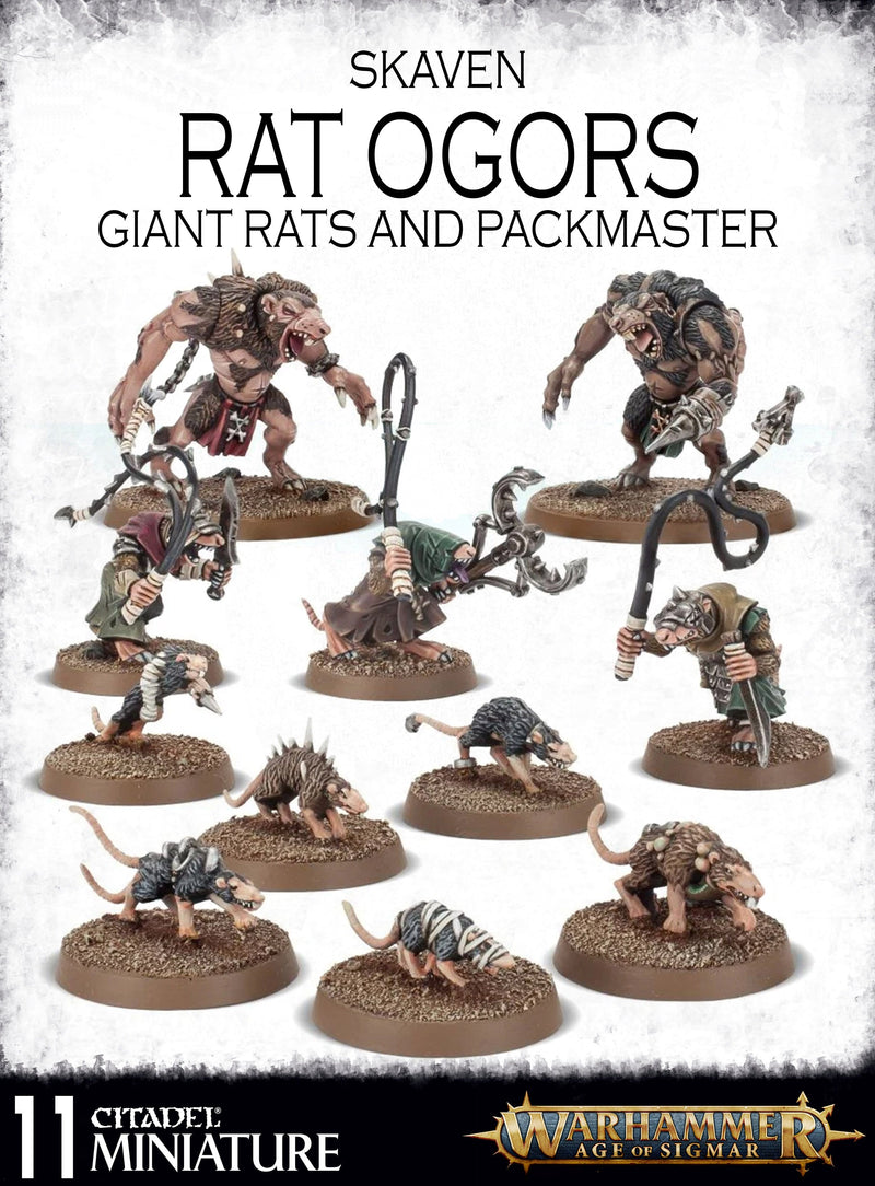 Skaven Rat Ogres, Giant Rats and Packmaster ( 90-13-W )
