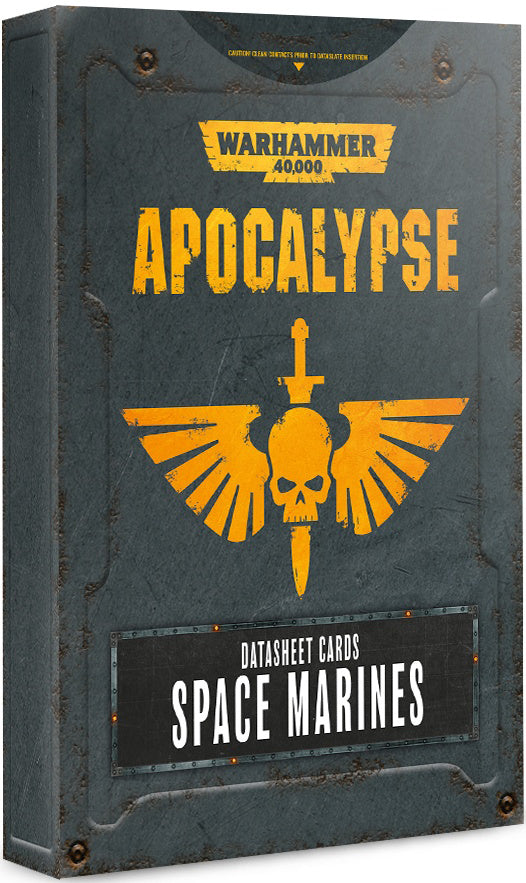 Apocalypse Datasheets Space Marines ( 53-44-N ) - Used