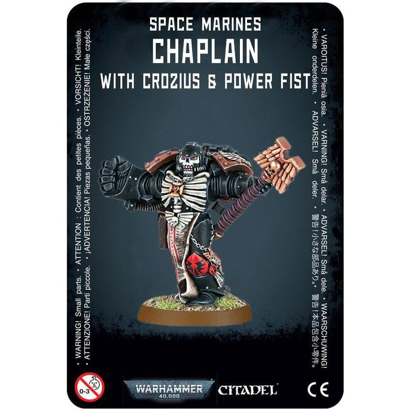 Space Marines Chaplain with Crozius and Power Fist ( 1072-W )