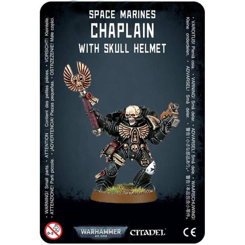 Space Marines Chaplain with Skull Helmet (Metal) ( 48-49-MR ) - Used