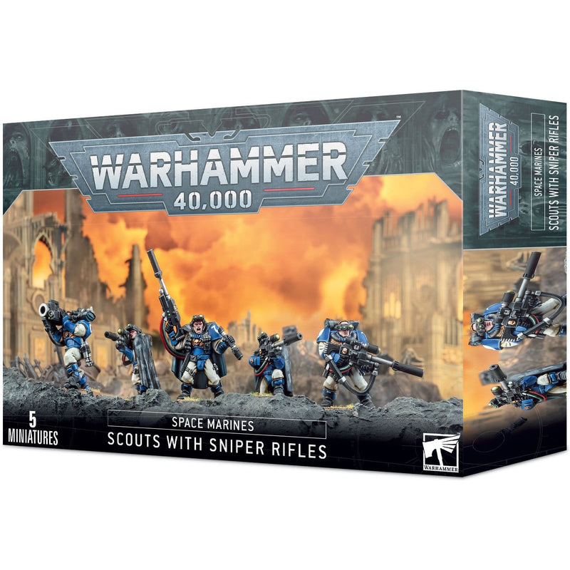 Space Marines Scouts with Sniper Rifles ( 48-29 ) - Used