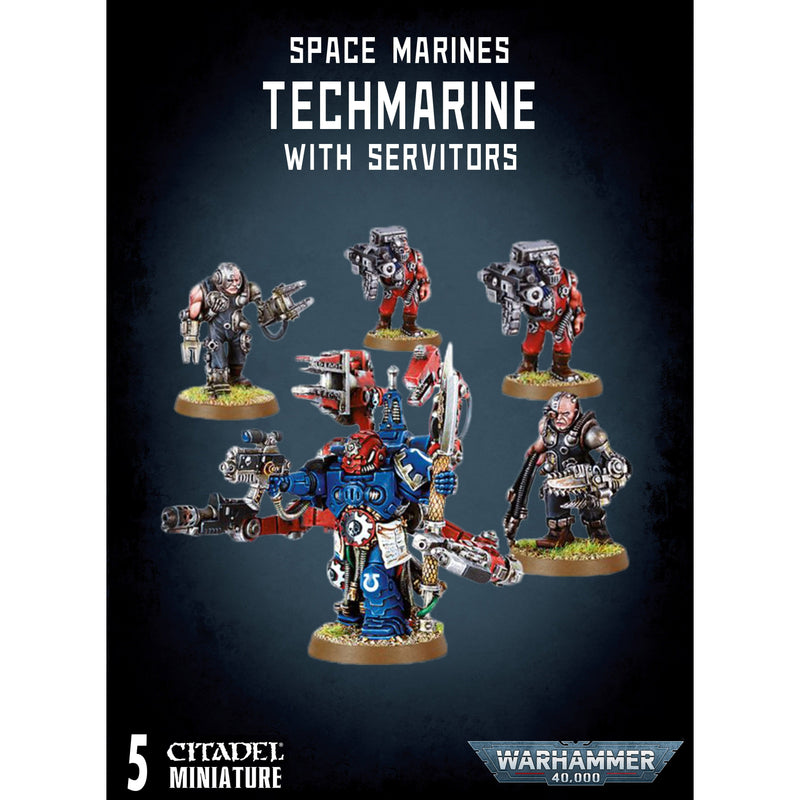Space Marines Techmarine with Servitors ( 48-41-W ) - Used