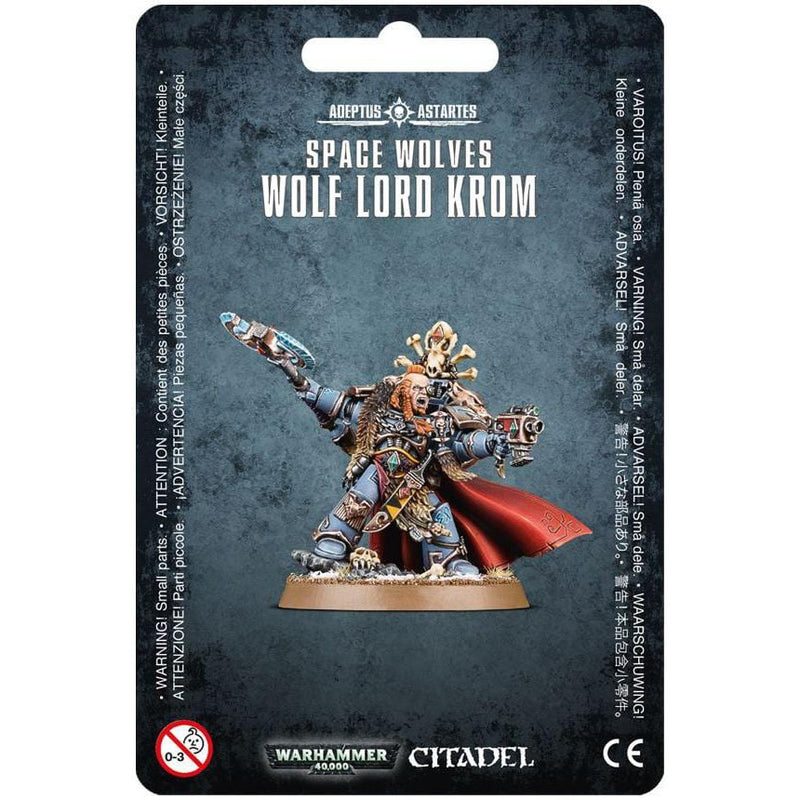 Space Wolves Wolf Lord Krom ( 53-18-W ) - Used