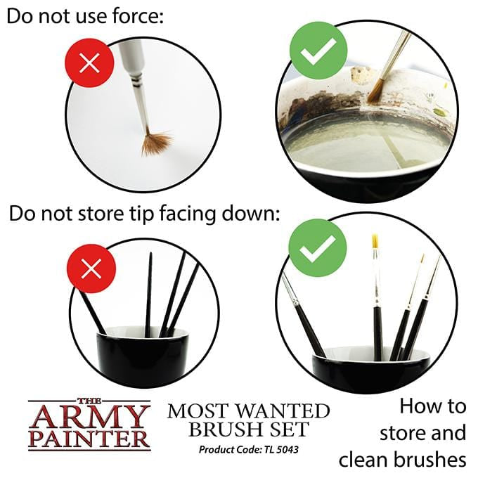 Army Painter Most Wanted Wargamer Brush Set ( TL5043 )
