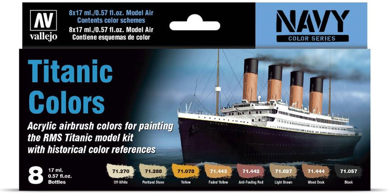 Vallejo Box Set - Titanic Colors - Val71646